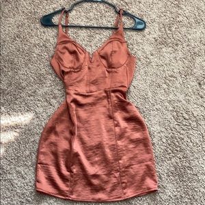 Kendall & Kylie Satin Mini Dress